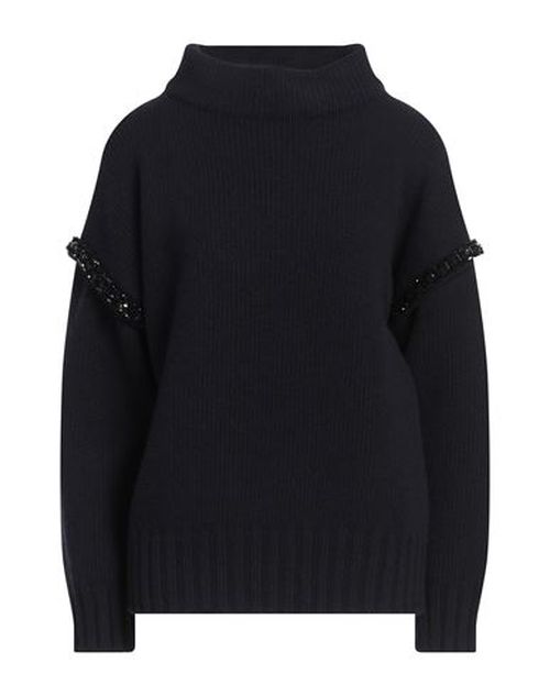 Max Mara Woman Turtleneck Midnight blue Size M Virgin Wool