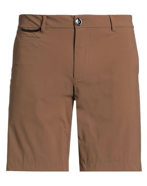Man Shorts & Bermuda Shorts Brown Size 36 Polyamide, Elastane
