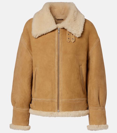 Portia shearling-lined suede jacket