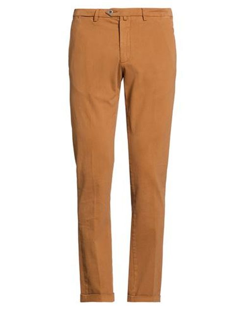 Man Pants Brown Size 35 Cotton, Elastane