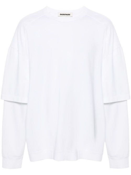 Theo layered-effect T-shirt - White