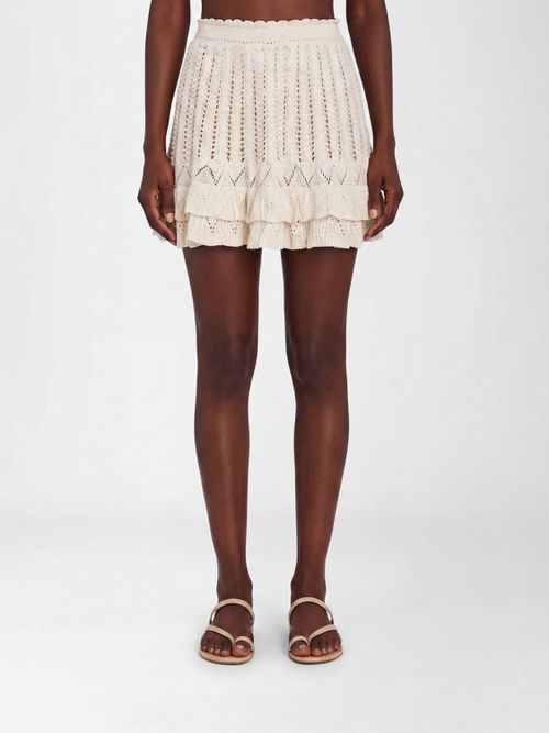 Skirt Woman color Beige
