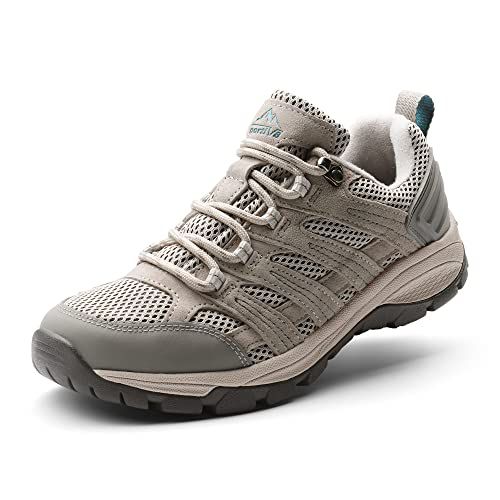 NORTIV 8 Women's Hiking Shoes Lightweight Breathable Mesh Walking Sneakers Outdoor Work Shoes