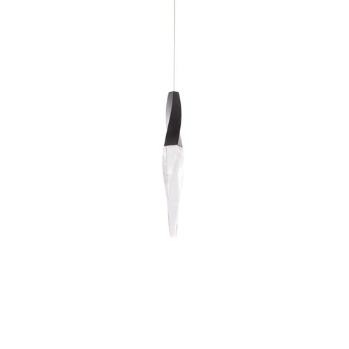 Kindjal 1-Light LED Mini Pendant in Black