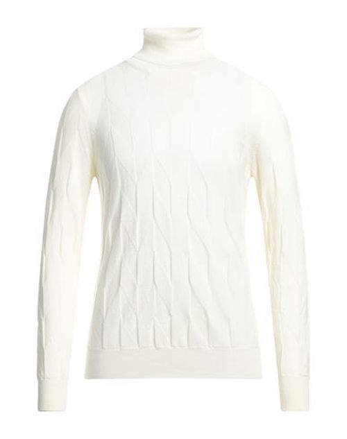 Man Turtleneck Off white Size 46 Merino Wool