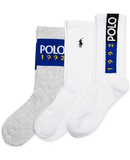 Women's 3-Pk. Polo 1992 Crew Socks - Asst