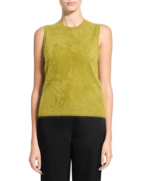 Brushed Crewneck Shell Top in Cashmere
