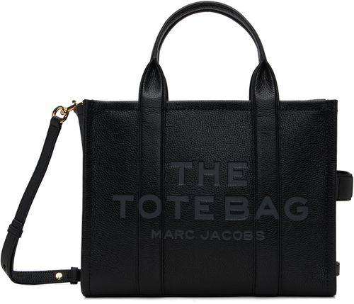 Black 'The Leather Medium' Tote