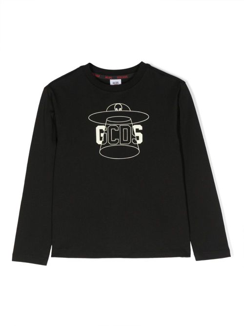 Weirdo logo-print T-shirt - Black