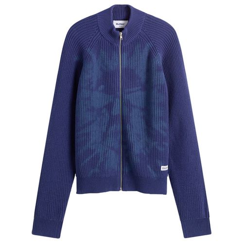 Men's Shout Zip Knit Sweater in Dark Blue