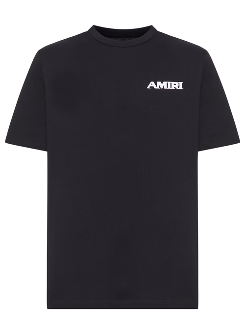 Amiri Sports Logo T-Shirt in Black - Black