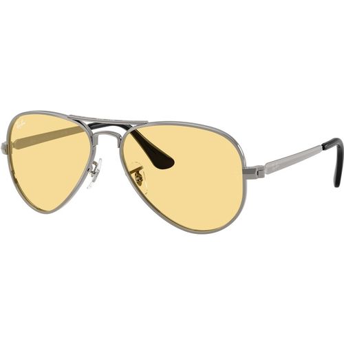 Ray - Ban Unisex Ray - Ban RB3925 AVIATOR MAX 004/R6 Sunglasses Metal Grey Yellow Pilot Norma