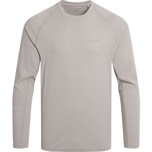 Craghoppers Mens SolarShield+ Nosilife Long-Sleeved T-Shirt Parchment - Beige - X-Large