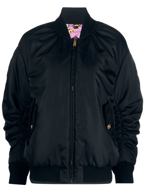 I Ventagli-print reversible puffer jacket - Black