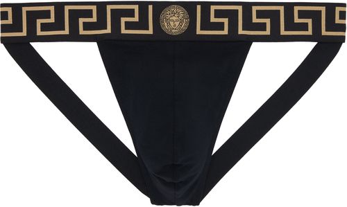 Black Cotton-Jersey Jockstrap