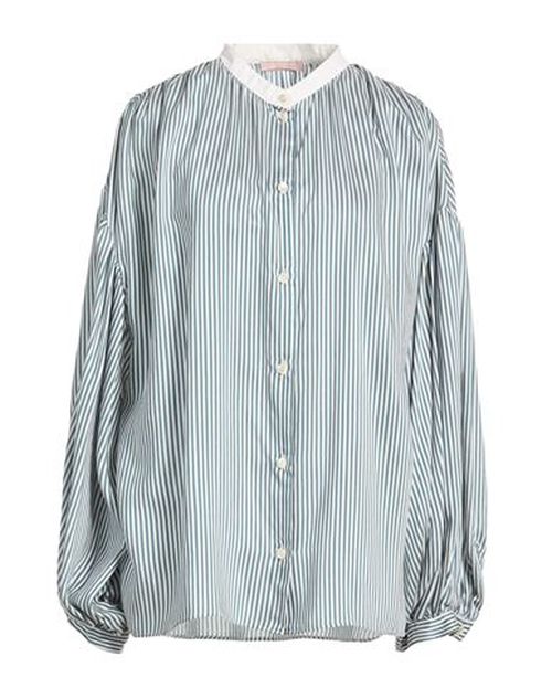 Woman Shirt Emerald green Size 6 Viscose, Silk