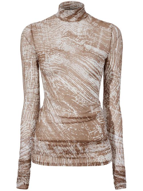 Rio printed jersey top - Neutrals