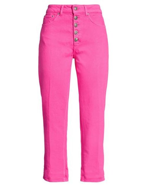 Woman Jeans Fuchsia Size 25 Cotton, Elastane
