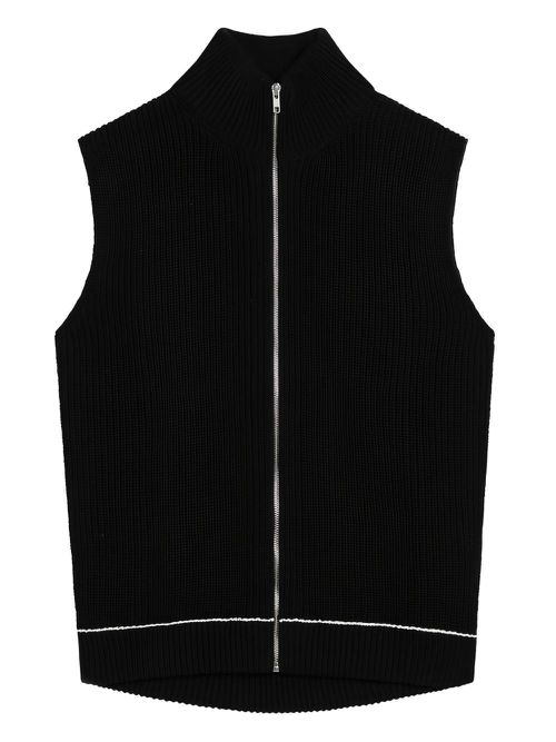 MM6 Maison Margiela sleeveless cardigan - Black