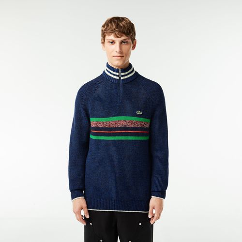 Men's Made in France High-Neck Wool Sweater