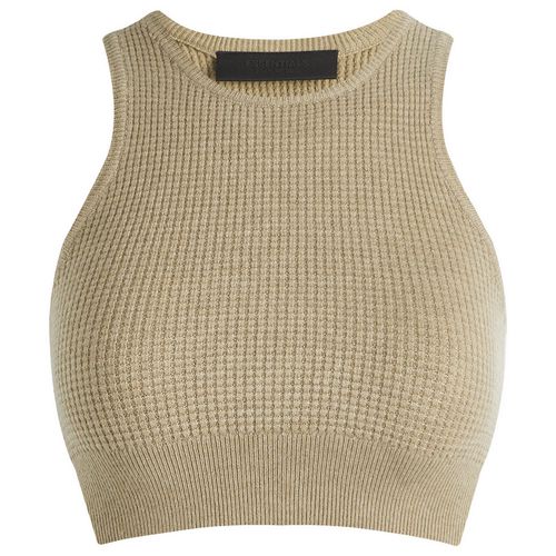 Women's Waffle Sport Tank Top in Desert Sand