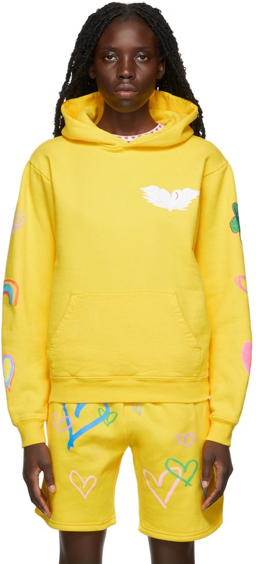 Yellow love you hoodie