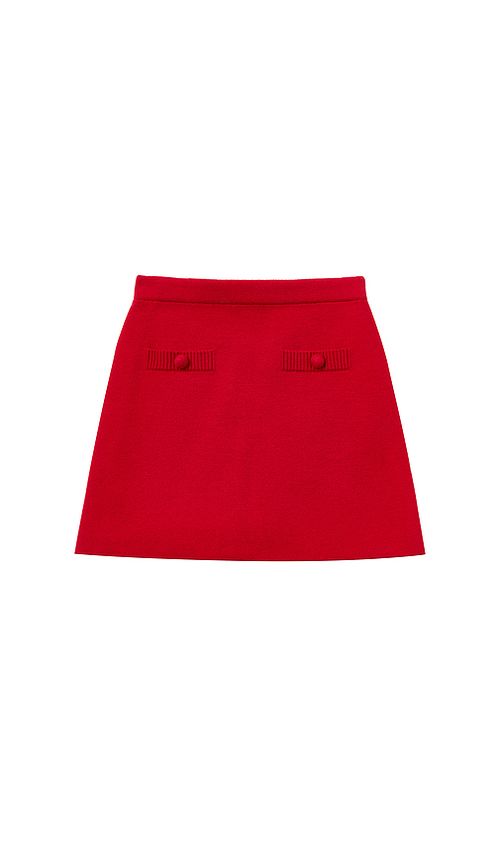 Self-portrait Kids Flower Trim Cotton Skirt in Red. 4/5T also /6T, 6/7
