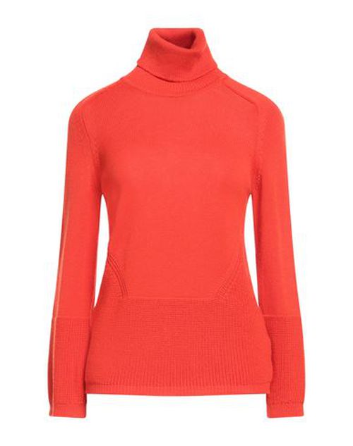 Crochè Woman Turtleneck Tomato red Size S Merino Wool, Acrylic