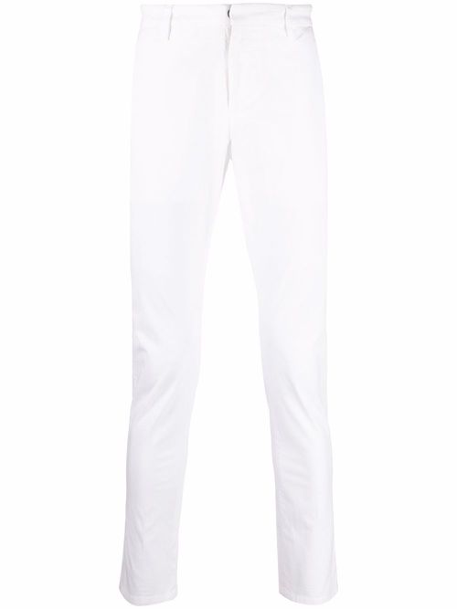 Slim-cut chinos - White