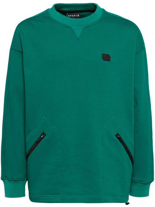 Zip-pocket sweatshirt - Green