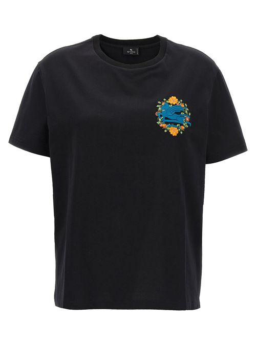 Embroidered Logo T-shirt — Black