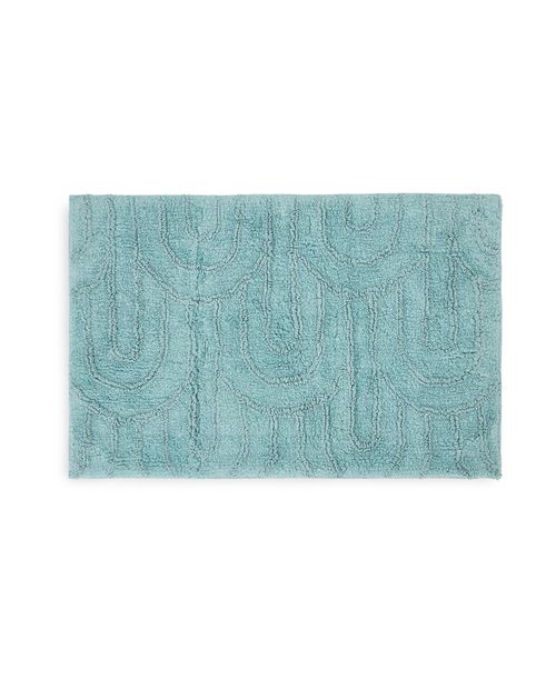 "Arch Cotton Contour Bath Rug, 21"" x 34"" - Shark Grey"