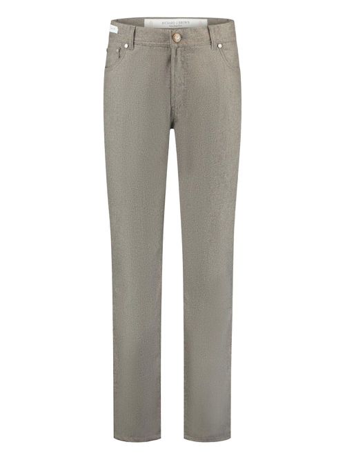 Richard J. Brown logo-patch trousers - Neutrals