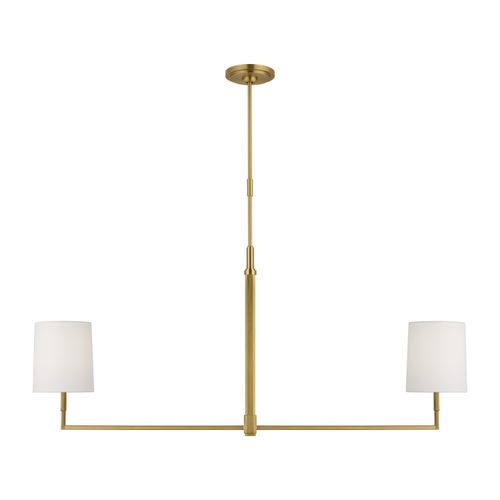 Burnished Brass Linear Chandelier from the Danica Collection