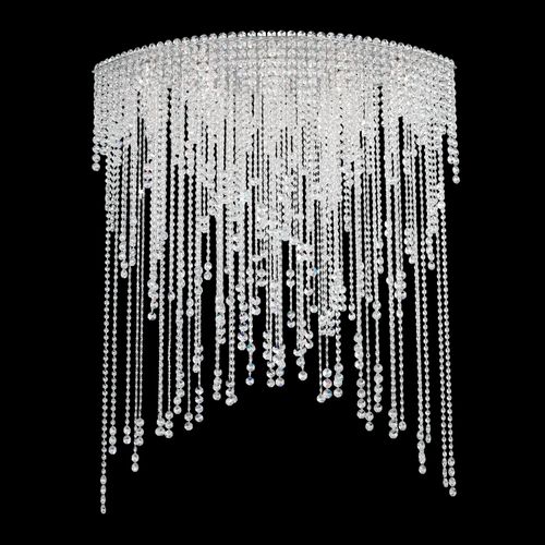 Chantant 8-Light Flush Mount Ceiling Light in Stainless Stee