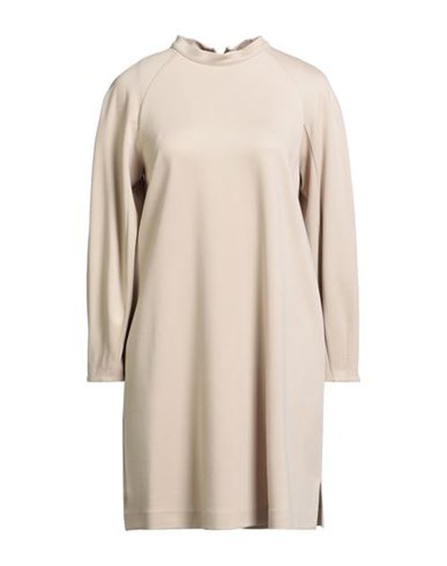 Woman Mini dress Beige Size 6 Viscose, Polyamide, Elastane