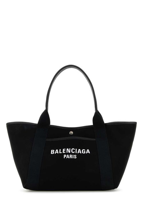 발렌시아가 여성 Black Canvas Medium Biarritz Shopping Bag 8348202ABBN 1060