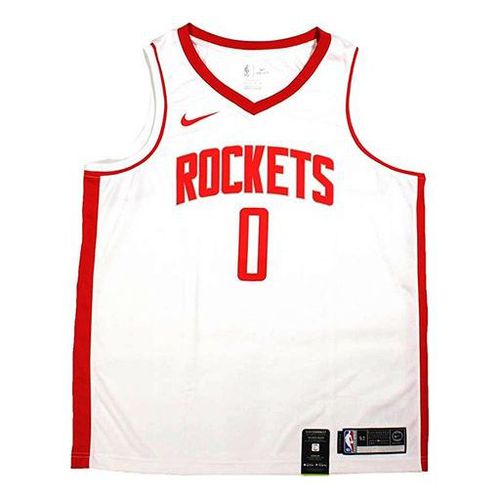 Basketball Sports Vest Rockets Westbrook 0 White