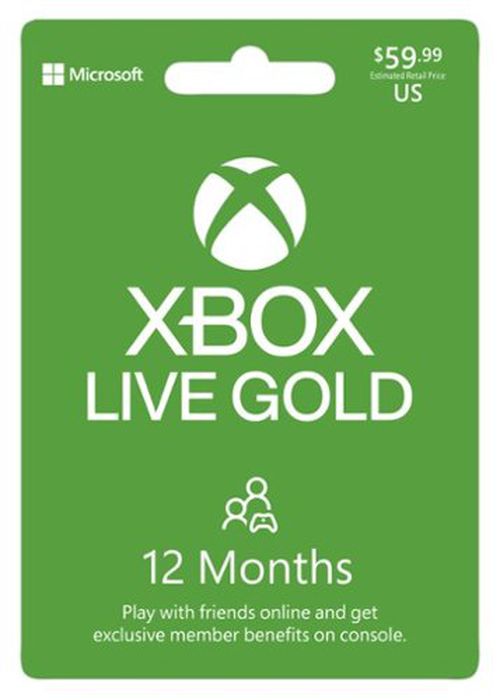 Xbox Live 12 Month Gold Membership