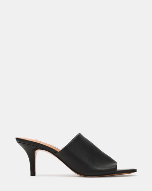 Steve Madden Women's Ciera Mule Heels - Black - - Leather