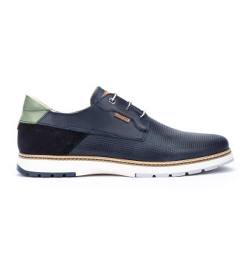 Pikolinos for man. M8A-4222C1 Olivera leather shoes navy (42), Flat, Laces, Casual