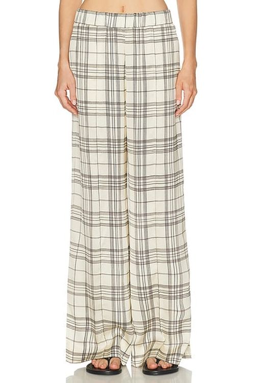 Jil Sander Wide Leg Trouser in Cremino - Ivory. 40 also