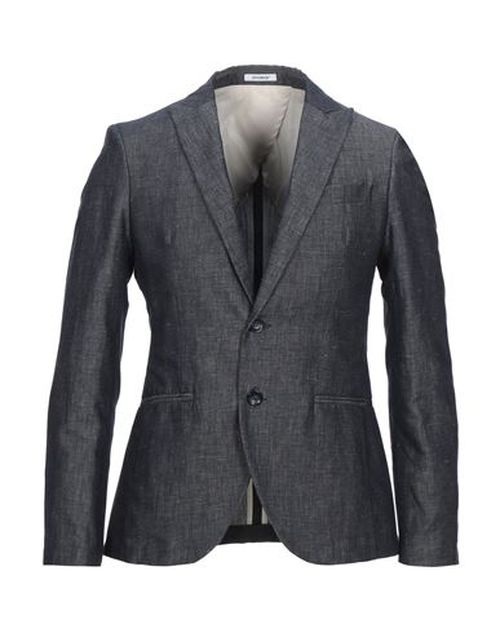 Man Blazer Midnight blue Size 36 Cotton, Linen