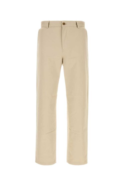 Cotton Trousers — Beige