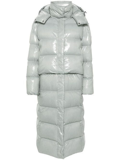High-shine padded coat - Blue