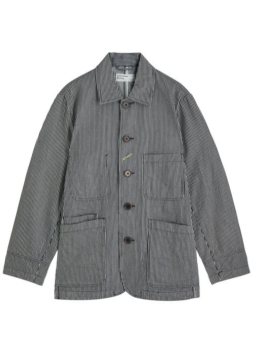 Hickory Striped Cotton Overshirt