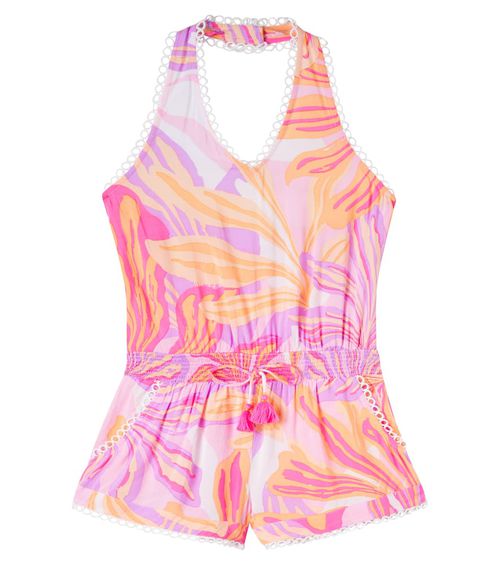 Beth halterneck printed romper