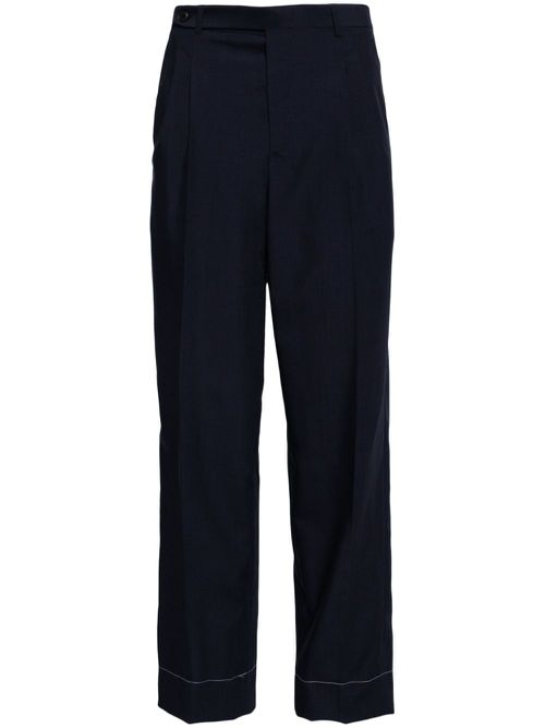 Decorative button trousers - Blue