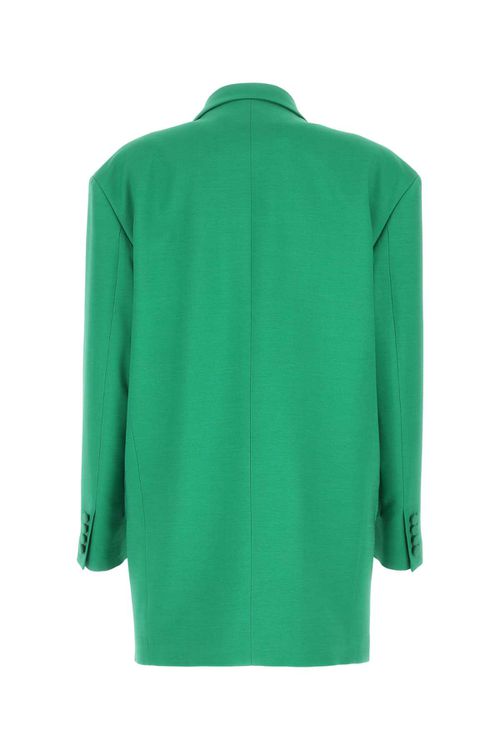 Green Crepe Couture Oversize Blazer