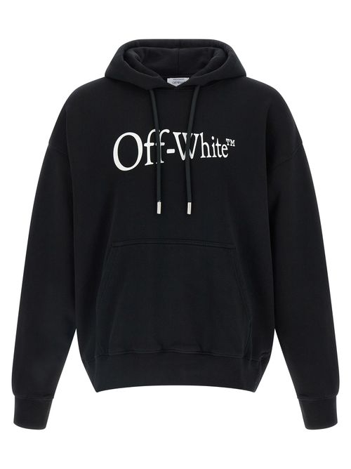 Logo-Print Cotton Hoodie — Black